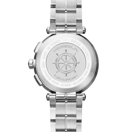 Michel Herbelin - Michel Herbelin Newport Chrono Quartz 37688B35 – Acier Bleu Dégradé