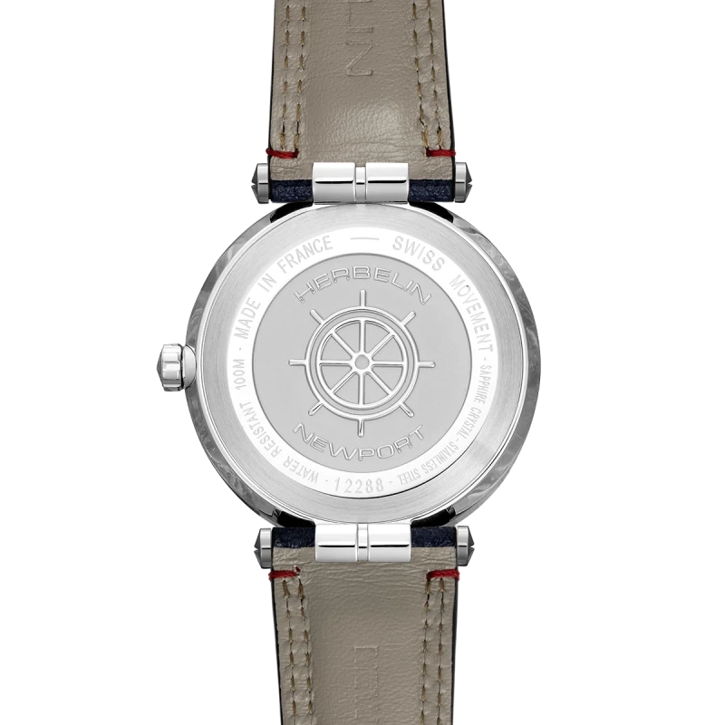 Michel Herbelin - Michel Herbelin Newport Quartz Date 12288A15BL – Bleu Textile