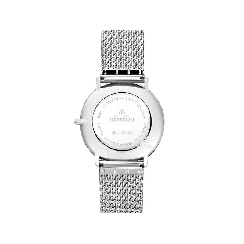 Michel Herbelin - Michel Herbelin City Quartz 19515AP16B – Vert Acier Milanaise Homme