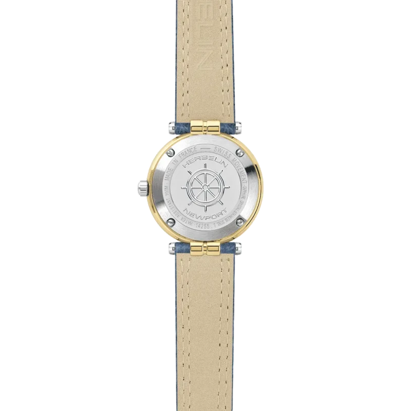 Michel Herbelin - Michel Herbelin Newport Originals 14255T35 – Bleu Cuir Or Jaune Femme