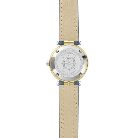 Michel Herbelin - Michel Herbelin Newport Originals 14255T35 – Bleu Cuir Or Jaune Femme