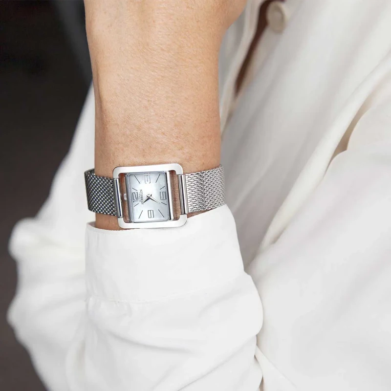 Michel Herbelin - Michel Herbelin V Avenue Quartz Nacre 17137AP19B – Milanaise Argent