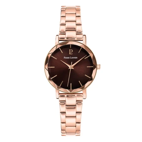 Pierre Lannier - Montre Pierre Lannier Multiples Femme Cadran Chocolat Doré Rose | 012P988