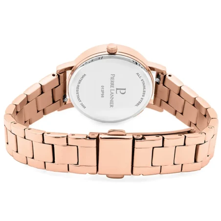 Pierre Lannier - Montre Pierre Lannier Multiples Femme Cadran Chocolat Doré Rose | 012P988