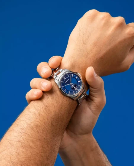 Pierre Lannier - Montre Pierre Lannier Métropolitain Homme Cadran Bleu Pétrole Bracelet Acier Argenté | 246G161