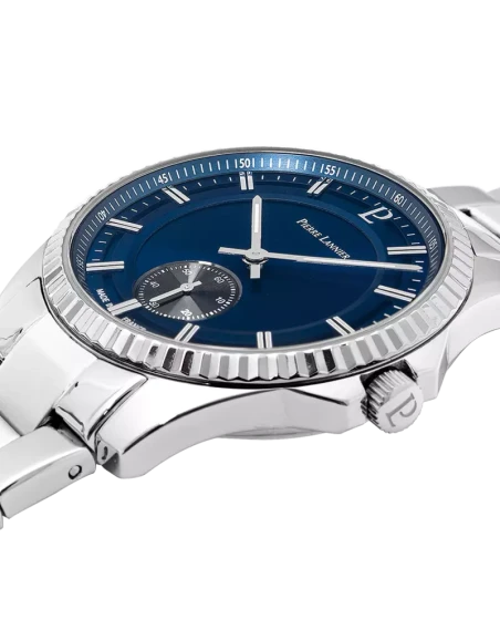 Pierre Lannier - Montre Pierre Lannier Métropolitain Homme Cadran Bleu Pétrole Bracelet Acier Argenté | 246G161