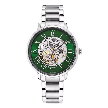 Pierre Lannier - Montre Pierre Lannier Automatic Homme Cadran Vert Squelette Acier Argenté | 317B171