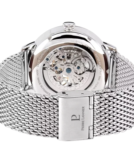 Pierre Lannier - Montre Pierre Lannier Automatic Homme Cadran Vert Squelette Milanais Argenté | 323D171