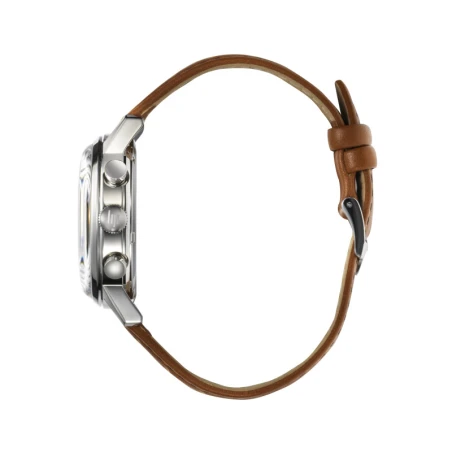 LIP - Montre Lip Rallye 40 Méca-Quartz Autodrome Homme Cadran Noir Cuir Marron | 671826