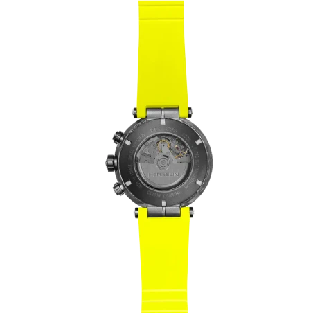Michel Herbelin Newport – carbone titane – jaune – 288CTN14CY vue de dos