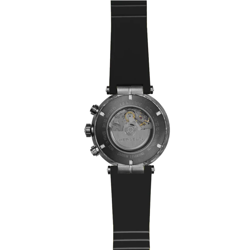 Michel Herbelin Newport – carbone titane – chronographe – 288CTN14CA vue de dos