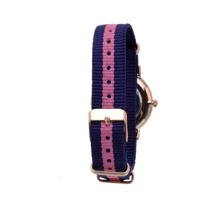 Dos Montre Performer Femme Nato Bleu Marine et Rose - 70912912