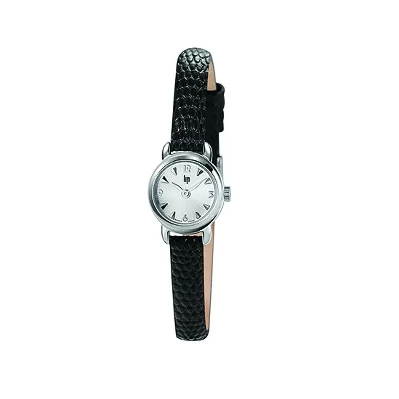LIP - Montre LIP - Henriette Classic - Cuir Noir Lézard