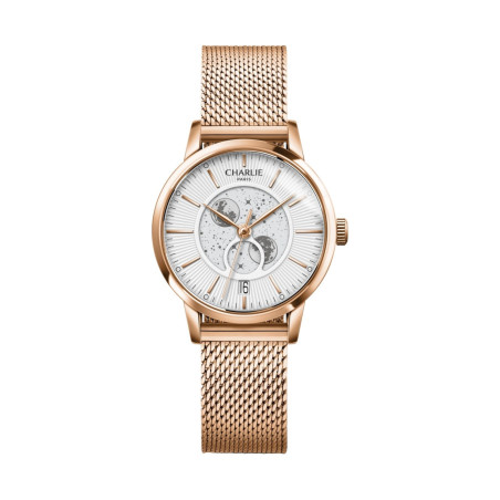 Charlie Paris - SULLY Phase de Lune Doré rose & Blanc