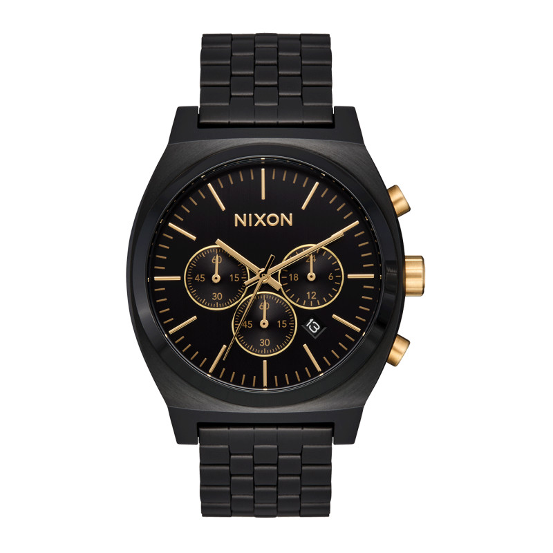 Montre Nixon - Time Teller Chrono - Black / Black / Gold