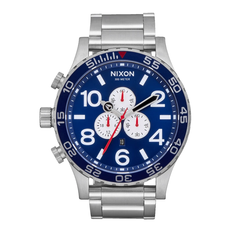 Montre Nixon - 51-30 Chrono 30/31 V1 Navy Sunray Silver | Club de la Montre