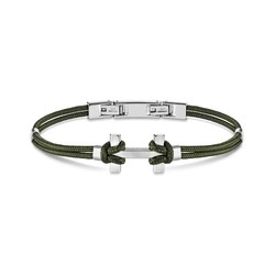 Michel Herbelin Bracelet Amarrage - Acier - Kaki