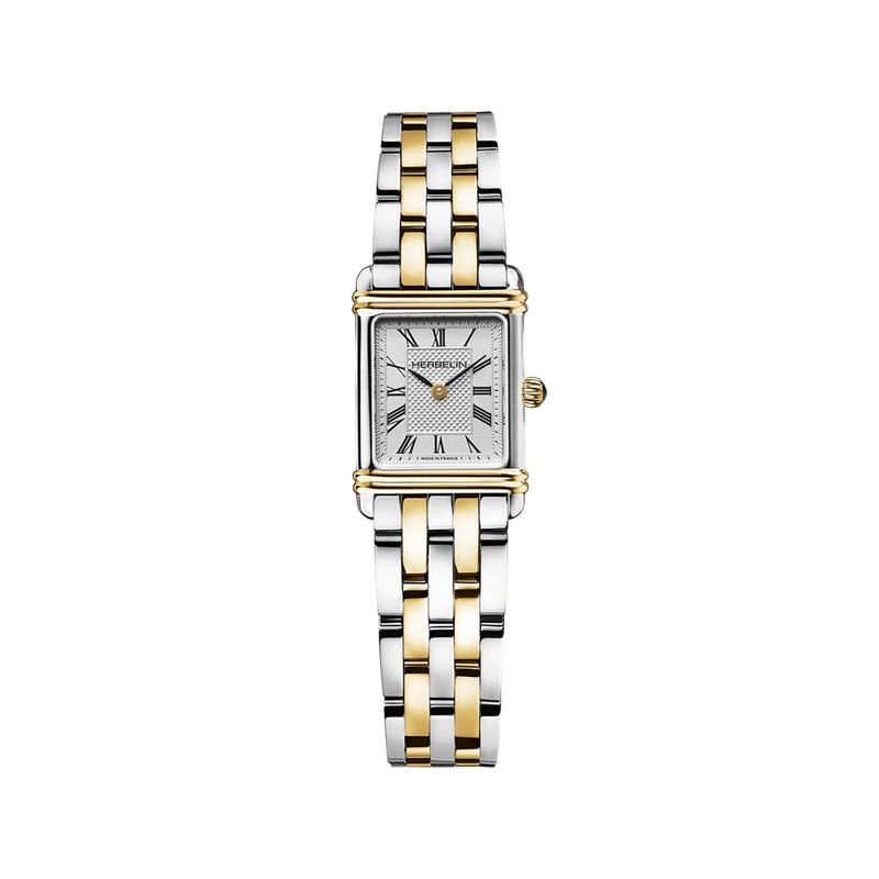 Michel Herbelin - Michel Herbelin Art Déco Quartz Bicolore 17478BT08 – Argent Or Jaune