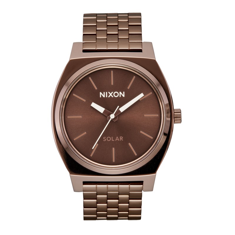 Montre Nixon - Time Teller Solar - Chocolate / Cappuccino