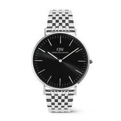 Daniel Wellington Classic 7-Link Noir Argent