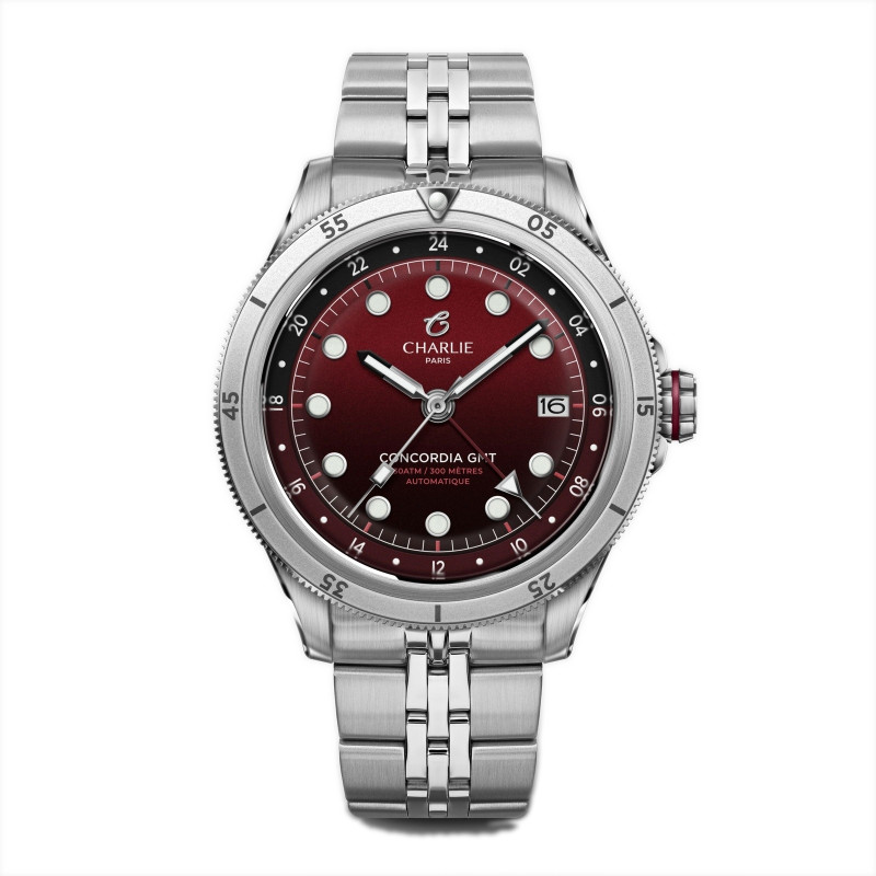 Montre Charlie Paris - CONCORDIA GMT Bordeaux
