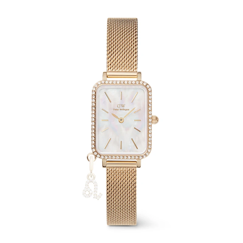 Montre Daniel Wellington - Quadro Crystal Zodiac Evergold - 20x26mm