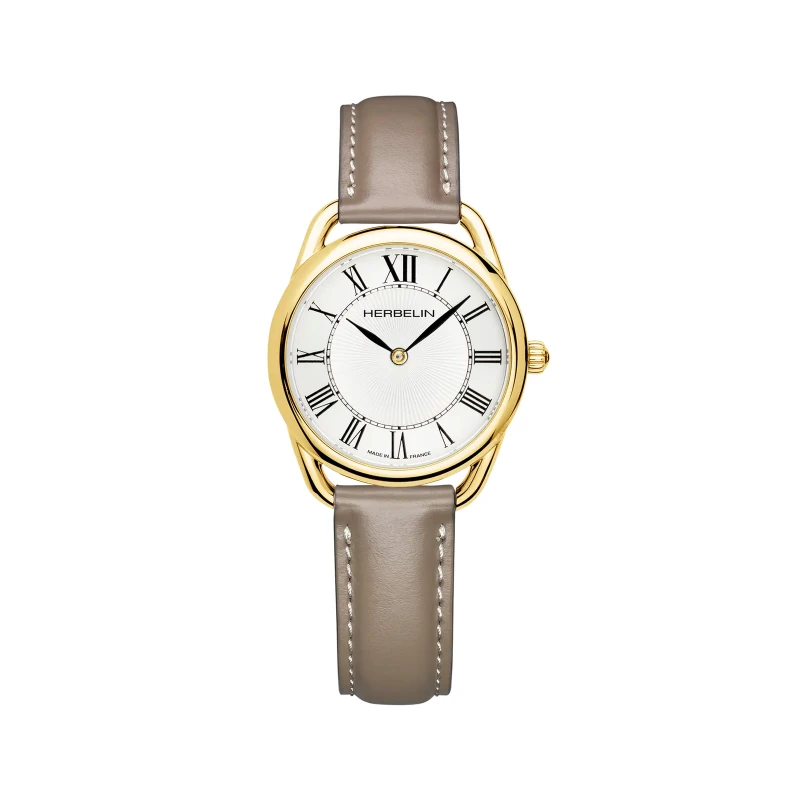Montre Michel Herbelin - Équinoxe - Quartz - PVD Or Jaune & Taupe