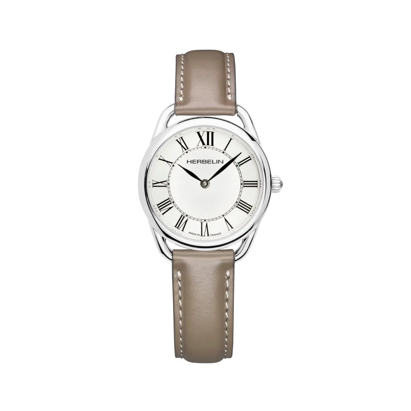 Montre Michel Herbelin - Équinoxe - Quartz - Acier & Cuir Taupe