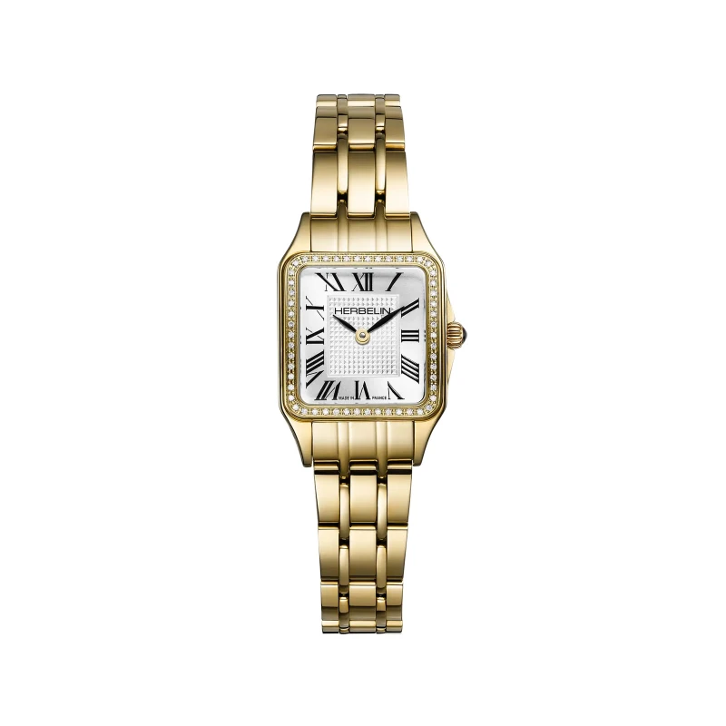 Montre Michel Herbelin - Luna - Mini Quartz - PVD Or Jaune & Diamants