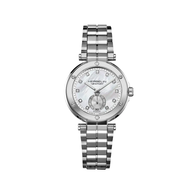 Montre Michel Herbelin - Newport - Quartz - Acier & Diamants