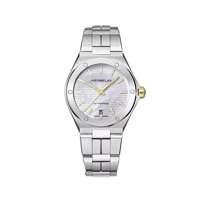 Montre Michel Herbelin - Cap Camarat - Automatique - Acier Bicolore & Nacre