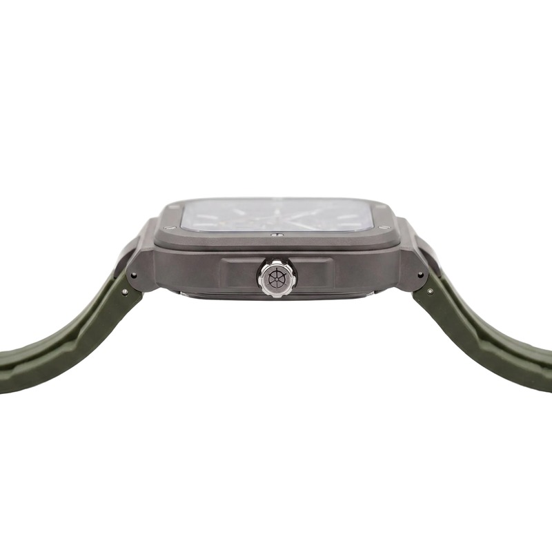 Montre Herbelin - Cap Camarat Square - Squelette - Titane Kaki