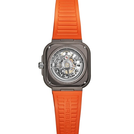 Montre Herbelin - Cap Camarat Square - Squelette - Titane Orange
