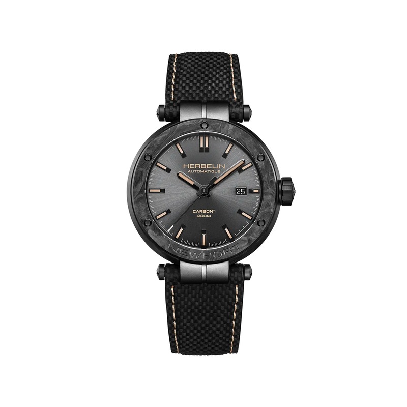 Montre Herbelin - Newport - Automatique - Carbone Titane Beige et Noir