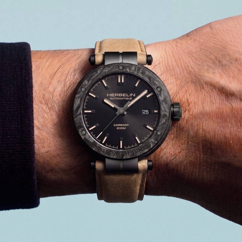 Montre Herbelin - Newport - Automatique - Carbone Titane Beige