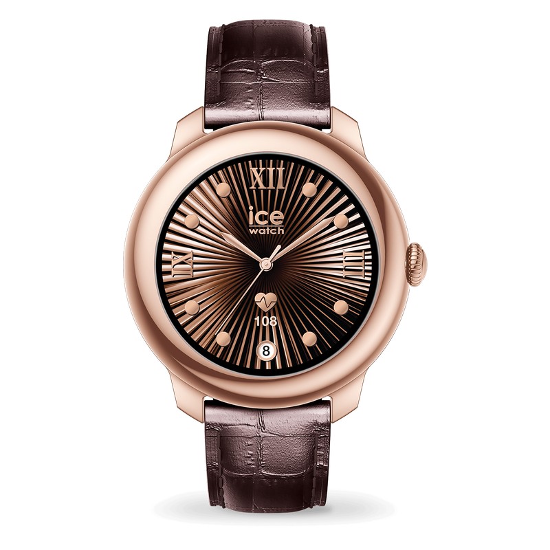 Montre Ice-Watch - Ice smart SP 2.0 ronde 1.19 - Or Rose et Marron