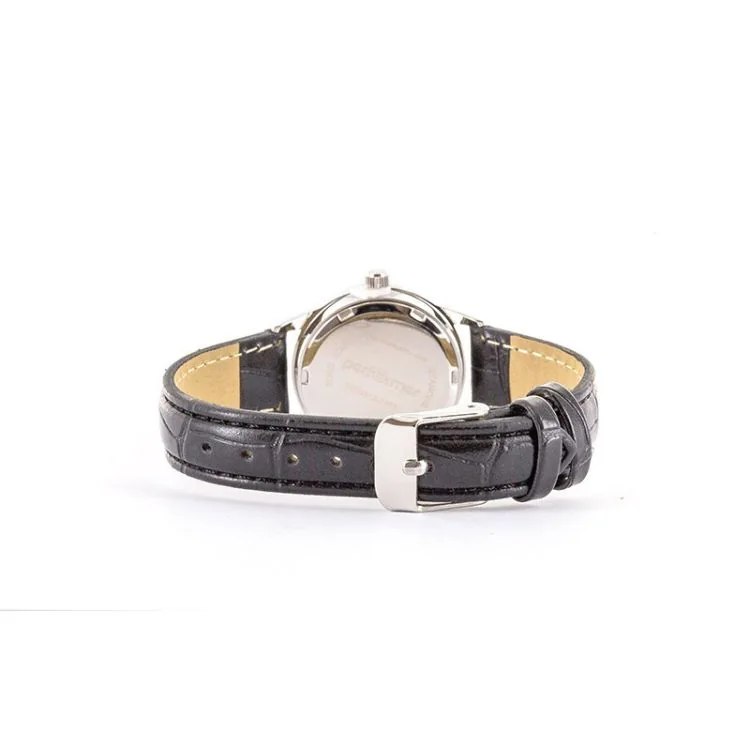 Dos Montre Performer Femme Simili Cuir Noir Façon Croco - 7079312