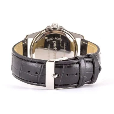 Dos Montre Performer Homme Simili Cuir Noir Cadrans Factices - 7029412