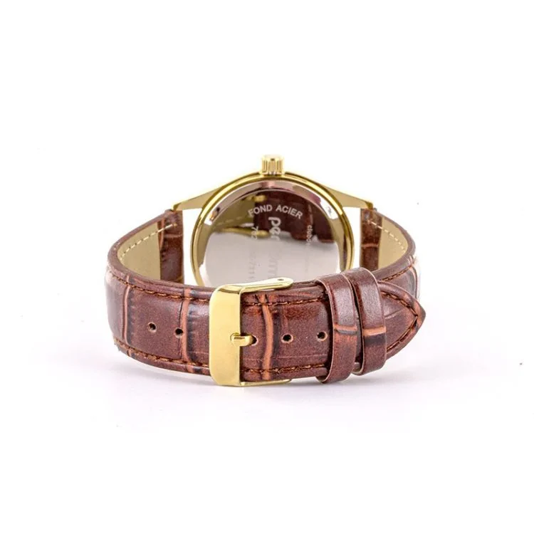Dos Montre Performer Homme Simili Cuir Marron Façon Croco - 7029932
