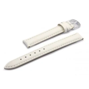 Bracelet de montre en cuir blanc