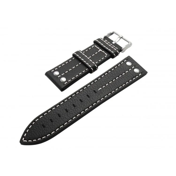 bracelet de montre cuir sport noir