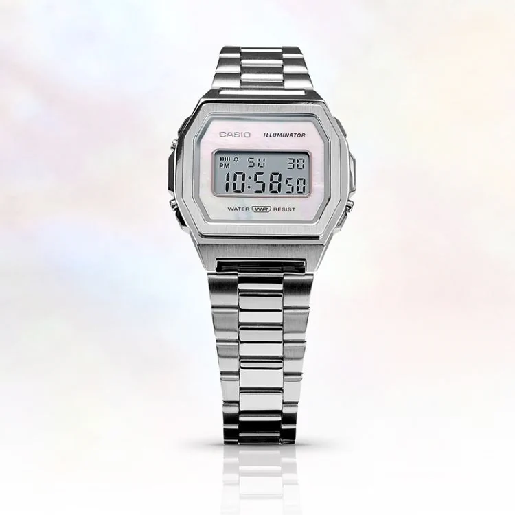 Lifestyle 2 Montre Casio Vintage Iconic Mixte Argent A1000D-7EF