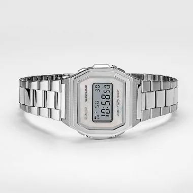 Coté Montre Casio Vintage Iconic Mixte Argent A1000D-7EF