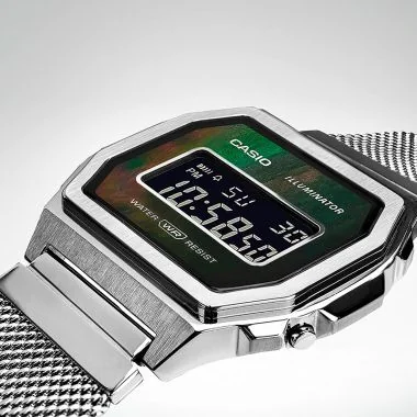 Zoom Montre Casio Vintage Iconic Argenté Mixte A1000M-1BEF