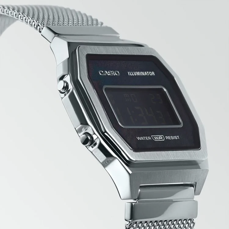Coté Montre Casio Vintage Iconic Argenté Mixte A1000M-1BEF
