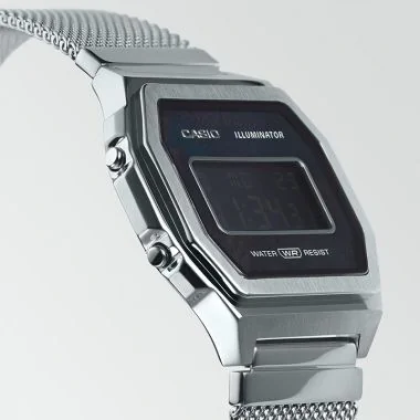 Coté Montre Casio Vintage Iconic Argenté Mixte A1000M-1BEF