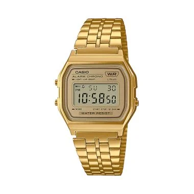 Face Montre Casio Vintage Iconic Mixte Dorée A158WETG-9AEF