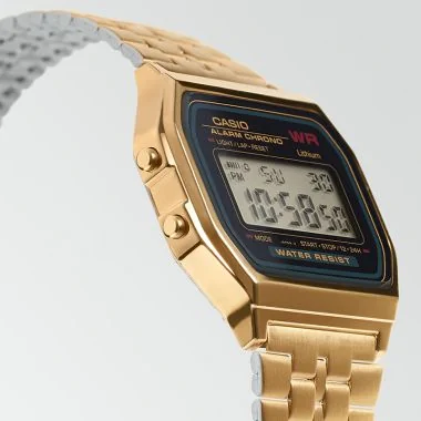 Profil Montre Casio Vintage Iconic Mixte Noire et Dorée A159WGEA-1EF