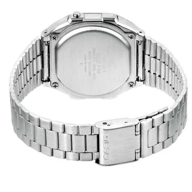 Dos Montre Casio Vintage Iconic Mixte Argentée et Noire Illuminator A168WA-1YES