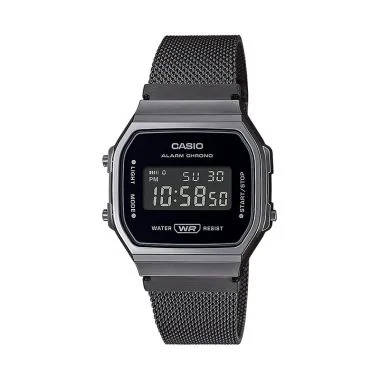 Face Montre Casio Vintage Iconic Homme Noire A168WEMB-1BEF
